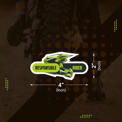 Responsible Rider Sticker